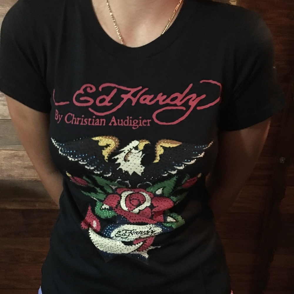 ED HARDY EAGLE ANCHOR SHIRTS